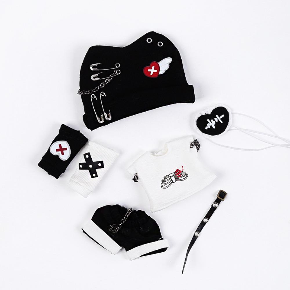 

1 комплект Кукла для переодевания Худи Шорты Ручная работа Наряд Obitsu11 OB11 Серия Heart Beat Комплект Сделай сам Игрушка белый