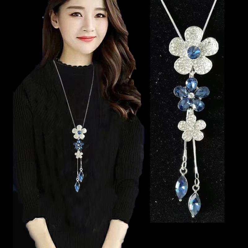 Elegante Quasten-Pulloverkette für Damen - Vielseitiges, hochwertiges europäisches und amerikanisches Design für Herbst/Winter-Mode