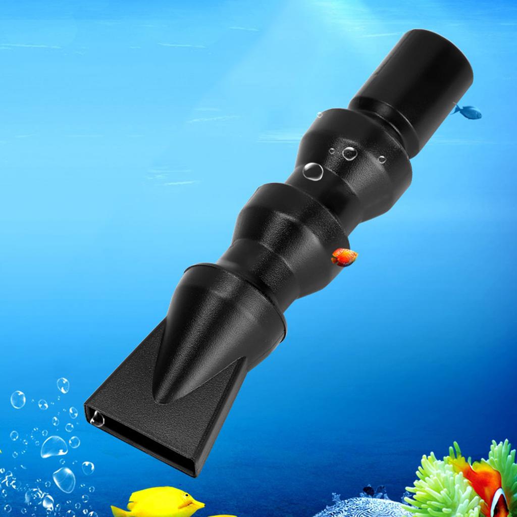 Plastic Aquarium Fish Tank Water Outlet Flat Duckbill 360 Degrees Rotating Nozzle Tackle