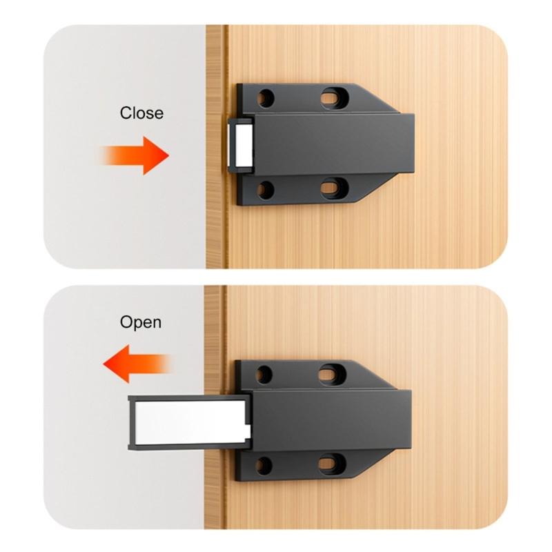 Invisible Press Release Cabinet Latches Auto Popping Mechanism No Handle Designs Magnetic Cabinet Door Opener for House
