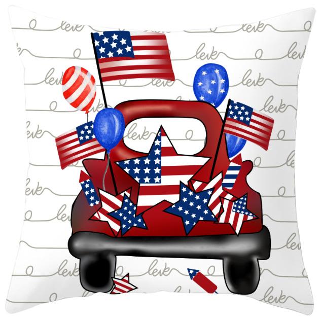 New Peach Leather Velvet Printed Pillowcase Car Sofa Festive Decoration Pillowcase