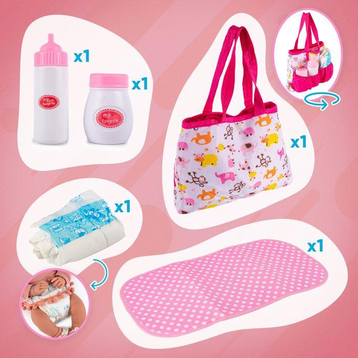 Trousse De Soins Pour Poupée Avec Sac Et Accessoires — Kinderplay KP9411
