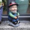 Fishing Figurines Home Decor Resin Old Man Fishing Figurines Cartoon Colorful Home Decor Fadeless Decoration For Garden Rockery