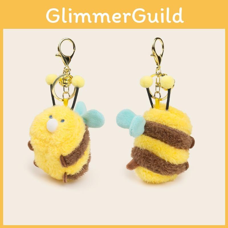 Capybara Bee Backpack Bees Spit Bubbles Plush Keychain For Kids And Bag Decor