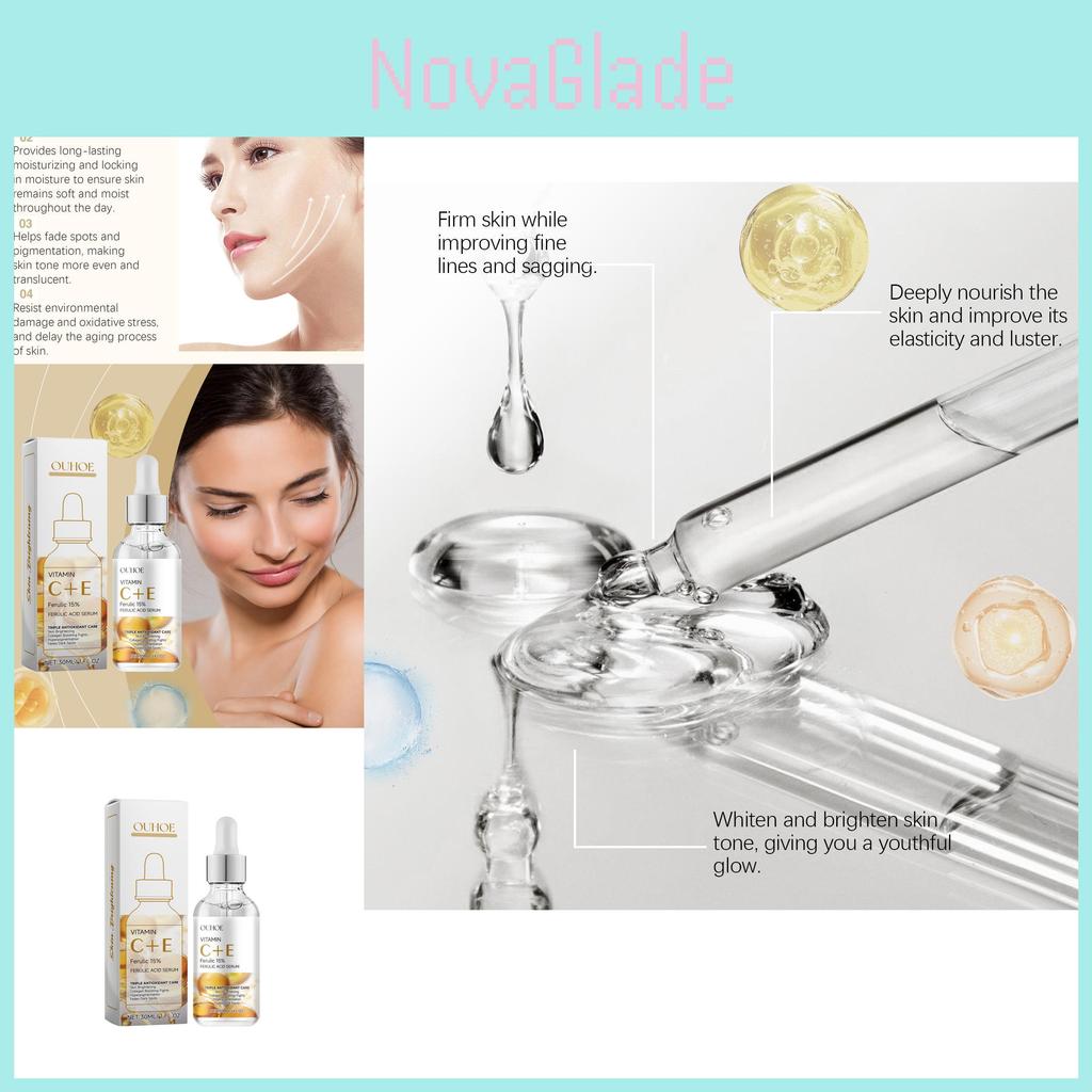 Ouhoe Facial Firming Serum Gentle Daily Hydrating Moisturizing Skincare Essence For Smooth Elastic Skin