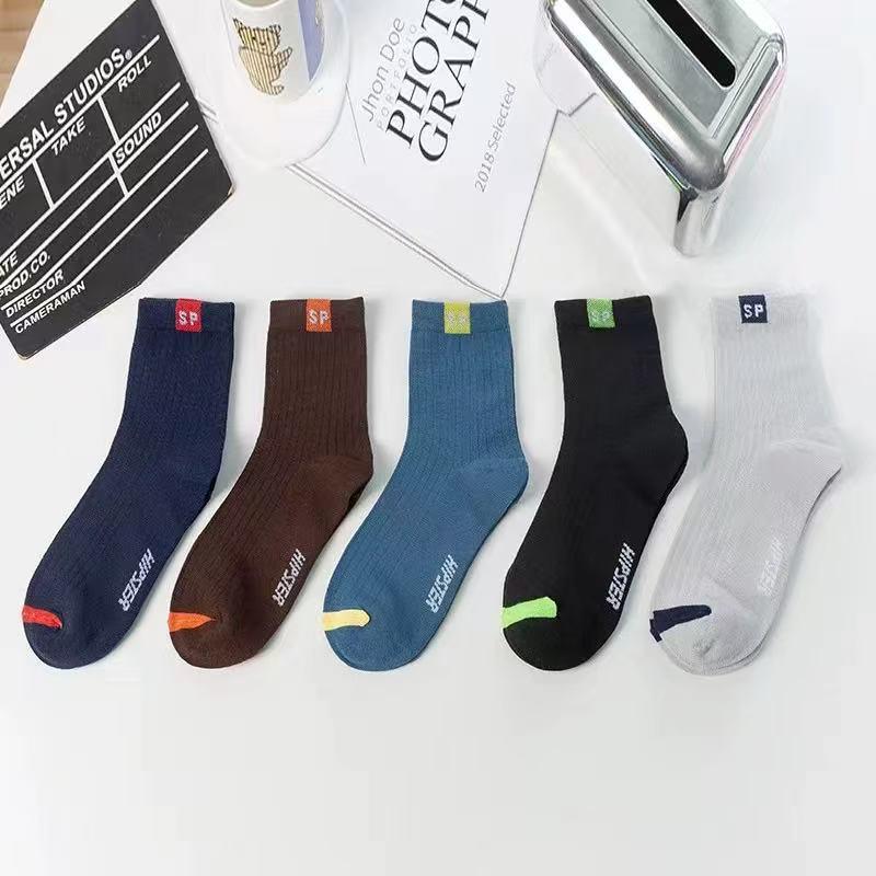 Zhuji Men's Breathable Odor-Resistant High Tube Sports Socks for Autumn and Winter