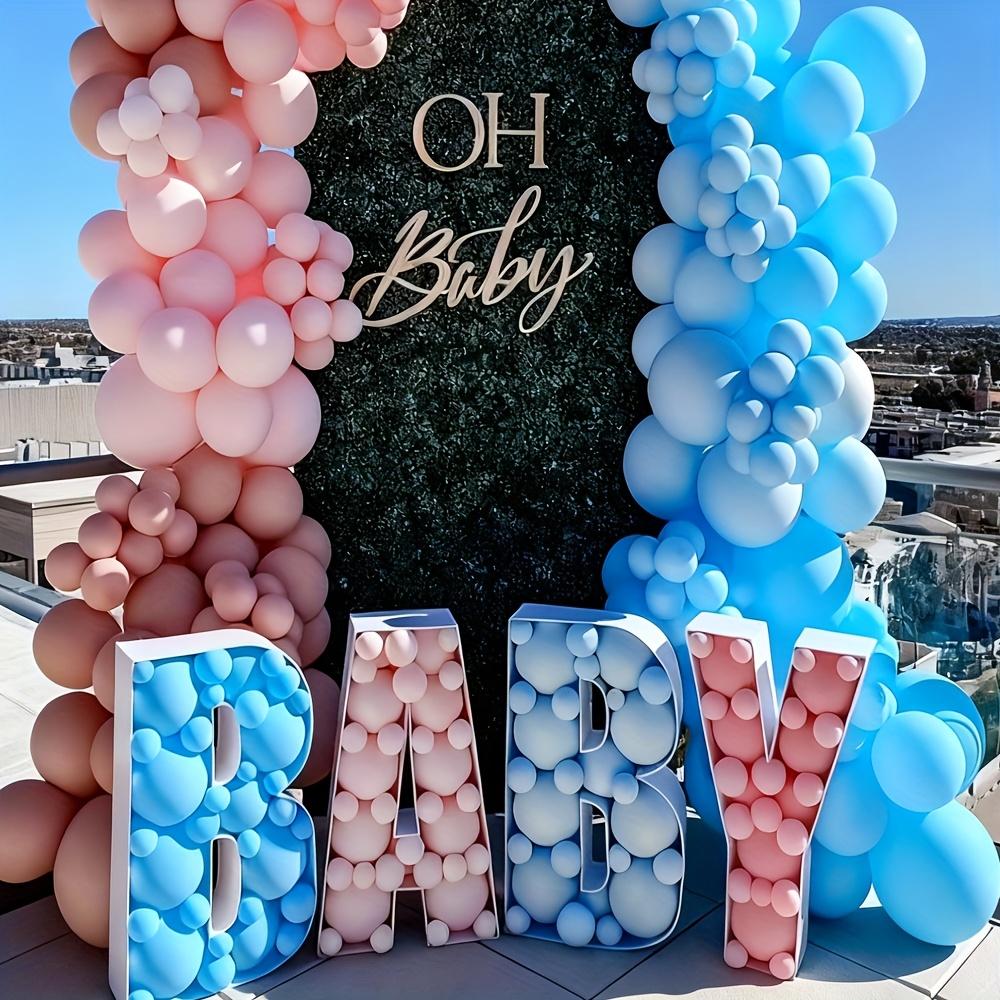 1Pc 64cm Mosaic Balloon Frame Letters Big Marquee Light Up Letters DIY Kit for Birthday Party Wedding Backdrop Decor Letter A-Z Pre-Cut Foam Board