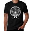 Girl Portrait with Four Eyes, Sacred Space Circle. T-Shirt Relaxed Casual Short Sleeve Tee