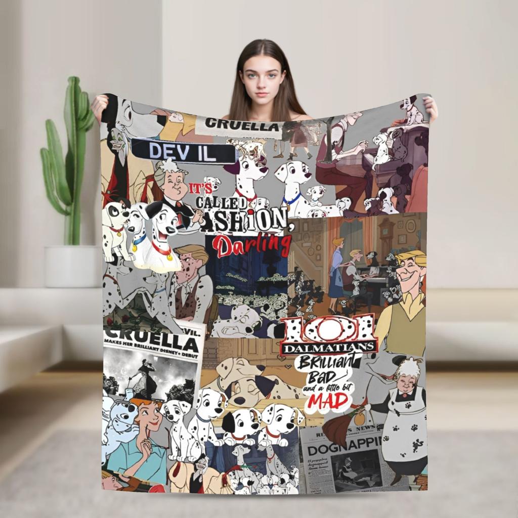 101 Dalmatians Pongo Perdita Coperta Rolly Cani Coperte Plaid in Pile Decorazione Divano Casa Trapunta Leggera Multifunzione
