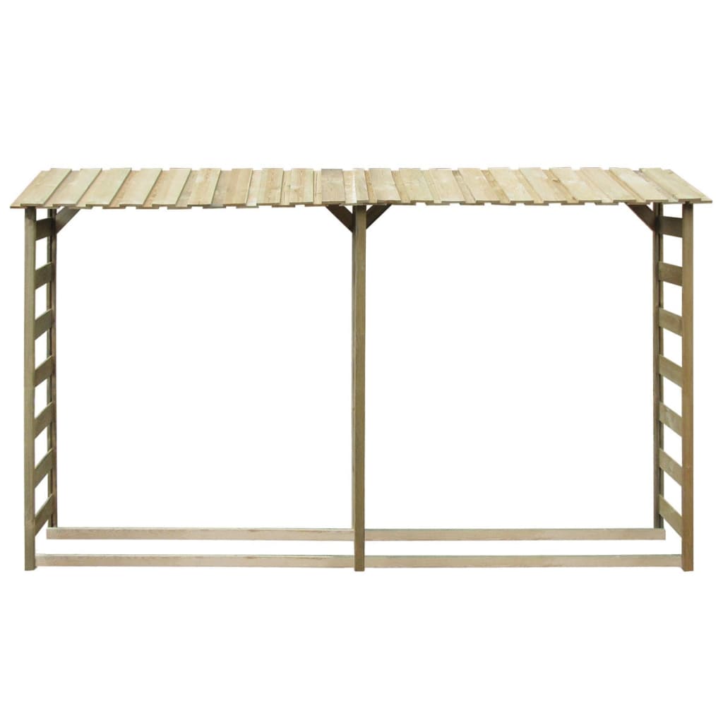 vidaXL Firewood Storage Shed 300×44×176 Cm Impregnated Pine Wood
