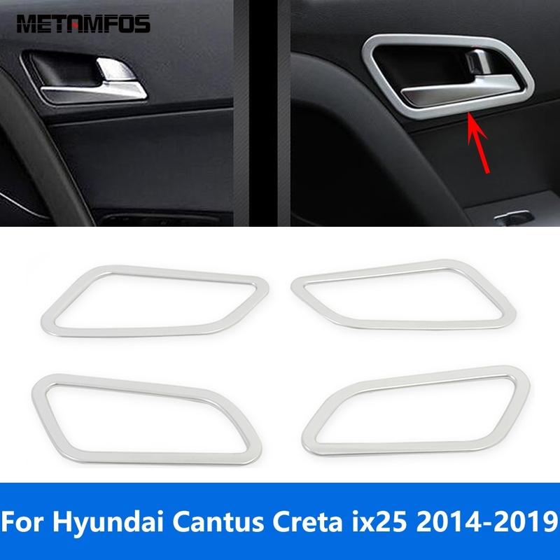 ide Door Handle Bowl Cover Trim For Hyundai Cantus Creta ix25 2014-2018 Matte Bezel Interior Accessories Car Styling