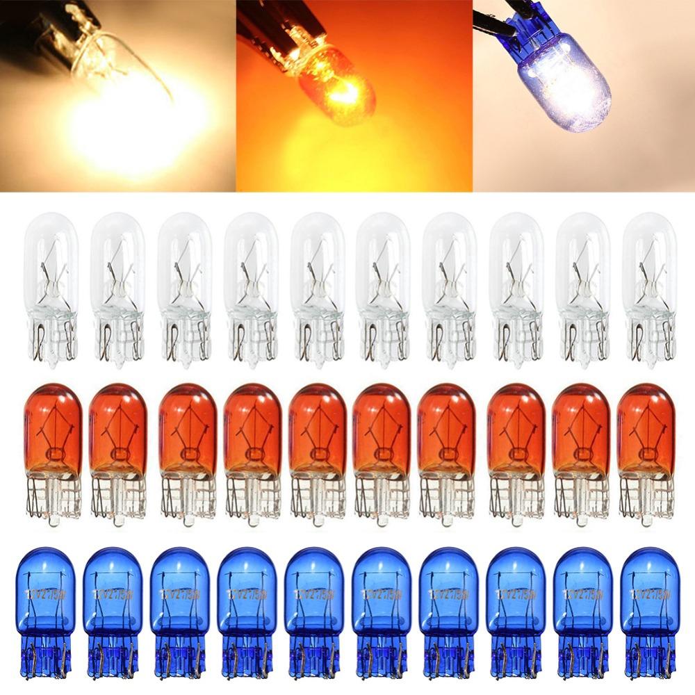 10Pcs T10 Wedge Halogen W5W 501 194 LED Interior Light Bulbs Car Auto Truck Bulbs 7
