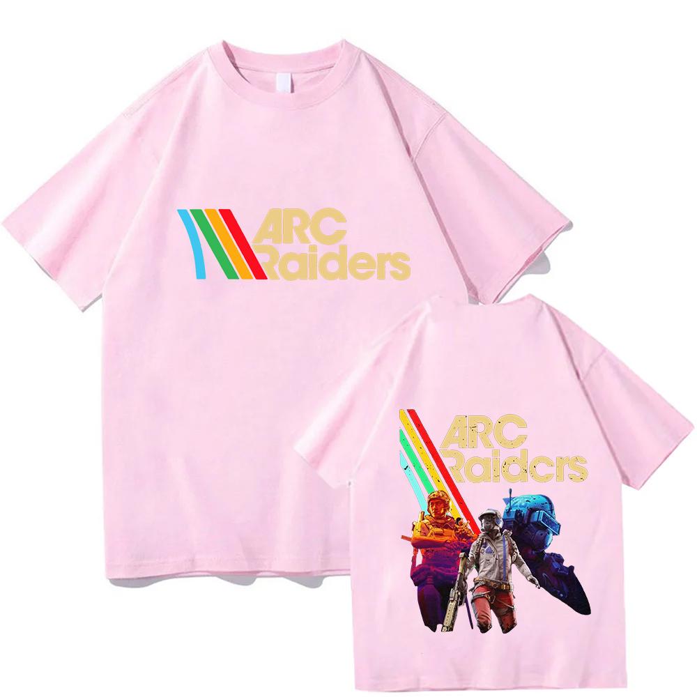 ARC Raiders Striped T Shirts ARC Hot Game Survival Evolved Tees Gifts for Gamer Cotton T-shirts Unisex Vintage Game Lovers Tops