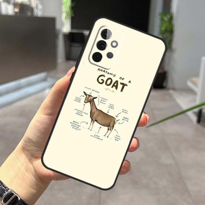

Cute Baby Pygmy Goat Case For Samsung Galaxy A54 A34 A14 A12 A22 A32 A52 A51 A71 A11 A31 A52S A13 A33 A53 Cover Samsung A31
