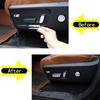 Sliver Chrome Seat Adjustment Button Cover Trim for Toyota Tundra 2014-