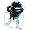 Child Bike Seat Rear Mounted Bicycle Carrier with Safety Harness & Removable Guardrail