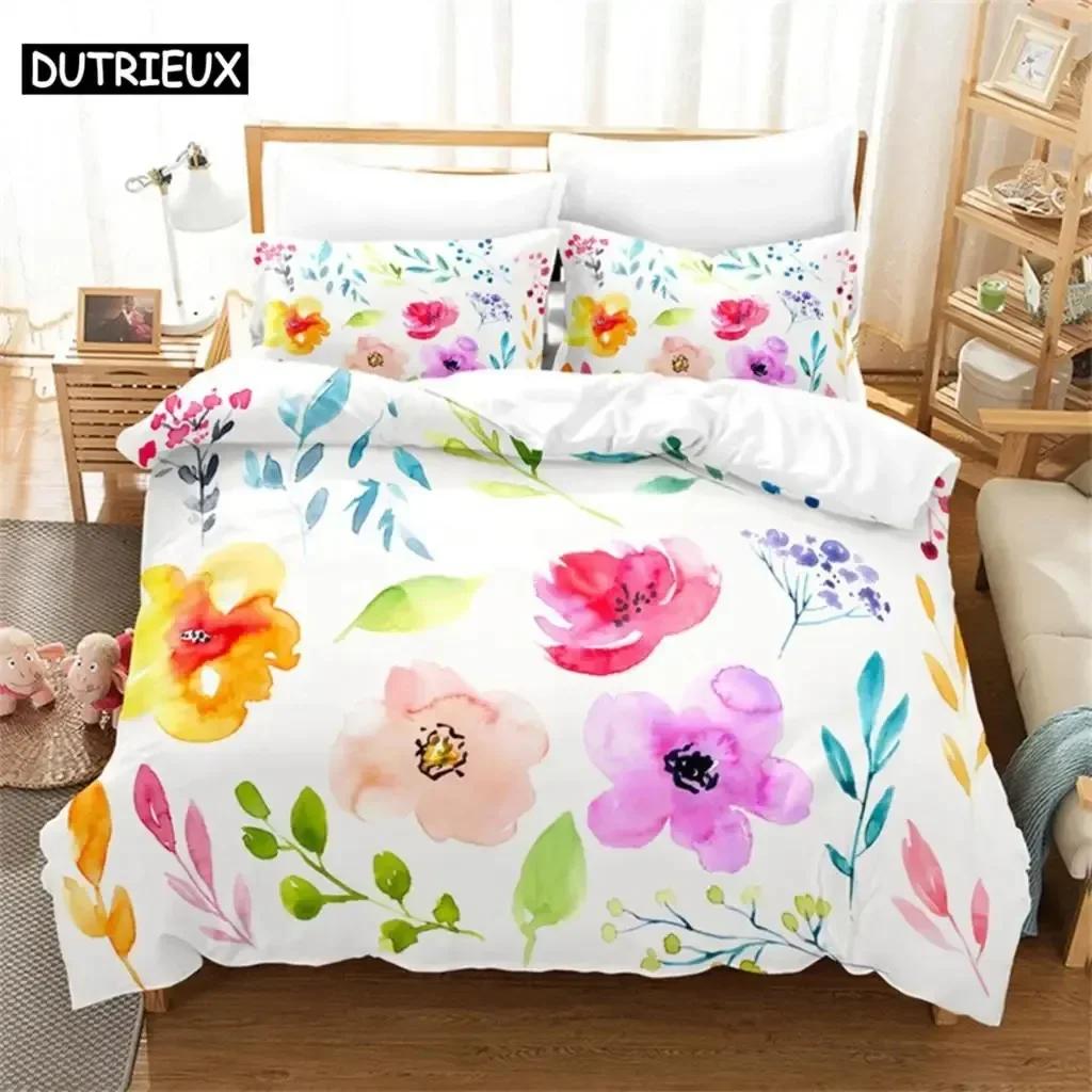 Pink Rose Couple Bedding Set For Bedroom Soft Modern Bedspreads Comefortable Kids Duvet Cover Quilt Cover And Pillowcase