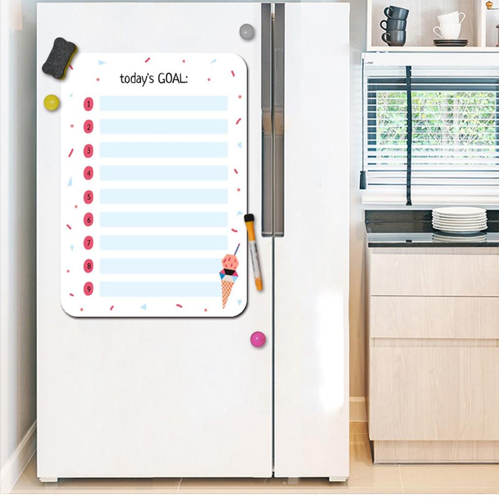 Shopping Magnet Board Sticker Weekly Calendar Fridge