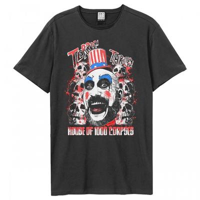 Amplified Unisexové tričko pro dospělé House of 1000 Corpses: Terror Thrills Rob Zombie