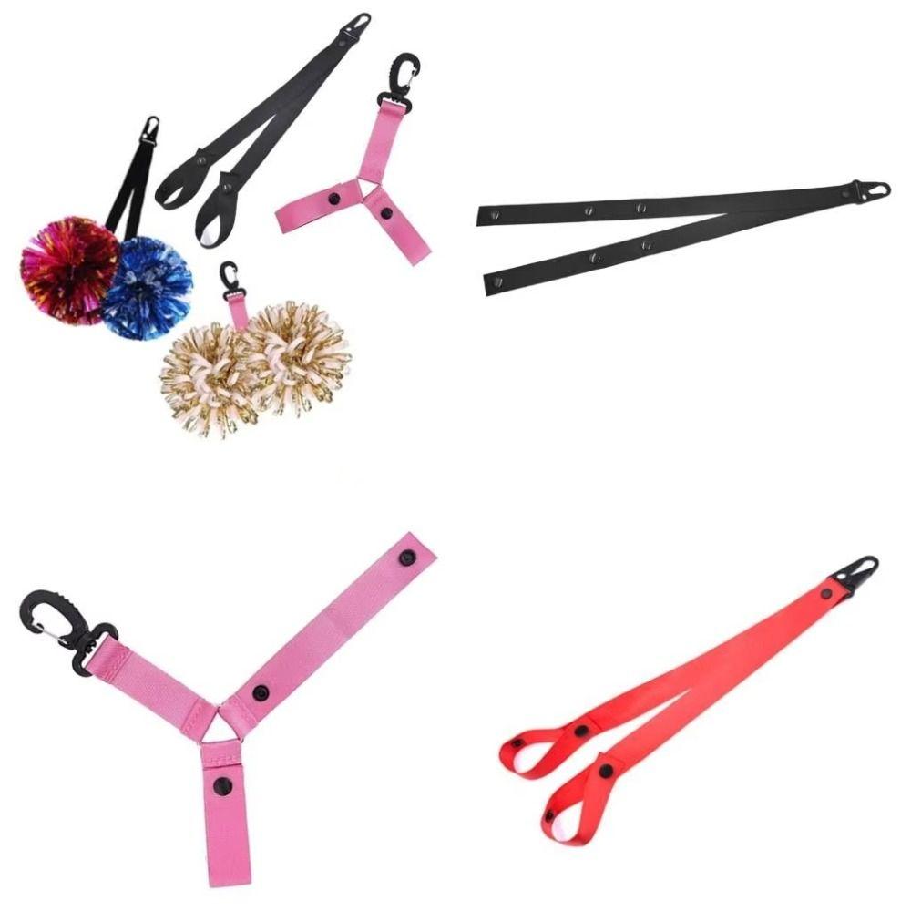 Durable Hanger Cheer Pom Lanyard Bag Organizer PomPom Carrier Cheerleader Poms Holder Team Sports