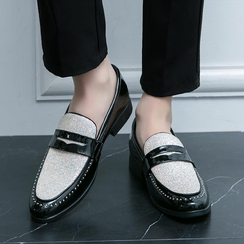 Luxury Brand High-end Banquet Dress Shoes Men's Shiny Leather Shoes Soft Soled Business Men's Casual Shoes Comfortable Daily