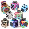 Rainbow Stress Relief Magic Cube - Six-Sided Anti-Anxiety UV Printed Decompression Dice.