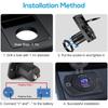 12V USB Outlet, 30W PD Port & 18W QC3.0 USB A Port Charger Socket with Button & LED Voltmeter for Car Boat Motorcycle RV