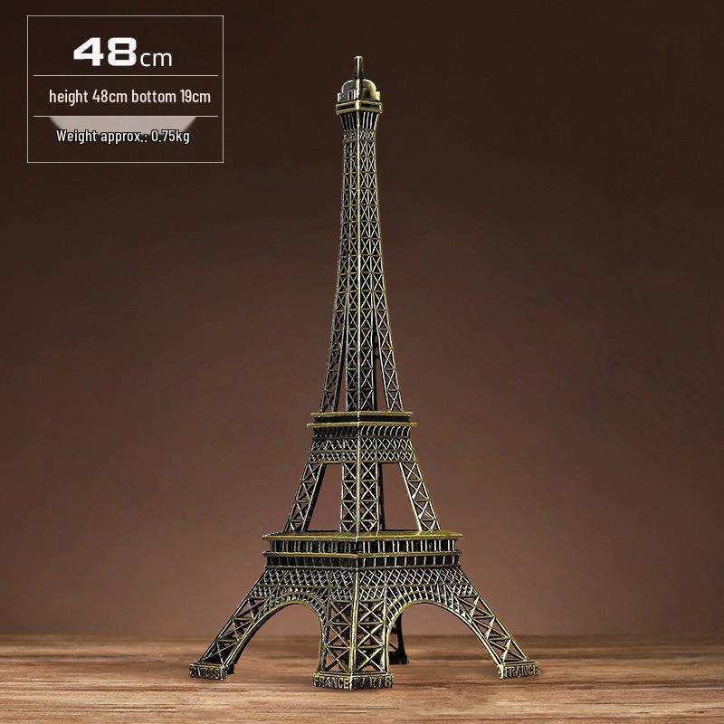 High-End Metal Landmark Building Model for Office & Living Room Decoration