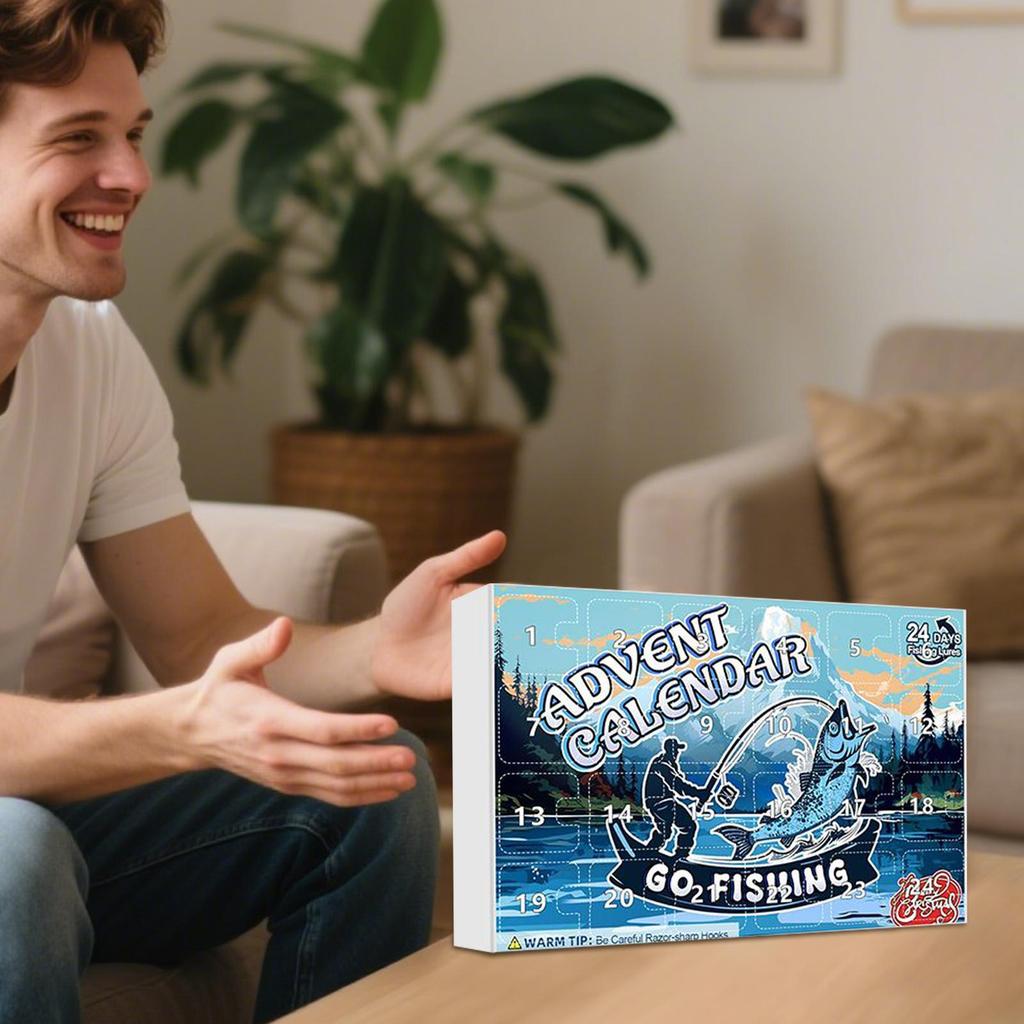 Fishing Baits Freshwater Fishing Tackle Kit Christmas Advent Countdown 2025 Boxed Baits For Trout Bass Catfish Beginner Men