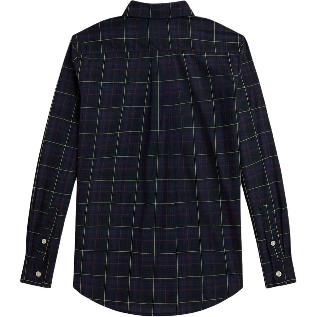 Koszula bawełniana w kratę z długim rękawem i haftowanym logo Polo Ralph Lauren Koszule dziecięce 323979324-001