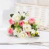 1 Mazzo di Rose Simulate Fiori Artificiali Mazzo Accessorio per Fotografia per Bouquet da Sposa Decorazione per la Casa Accessori per Feste