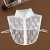 New Fake Collar Shirt Women White Lapel Ruffles Stand False Collar Woman Girls Detachable Collar Lace Removable Half Shirt