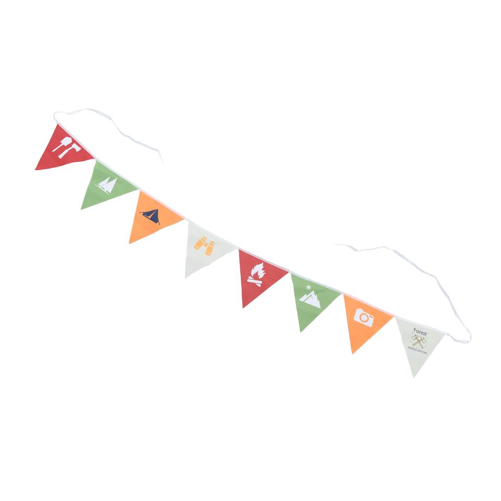 Pennant Banner Multicolor Hanging Wear Resistance Outdoor Triangle Flag for Outdoor Garden