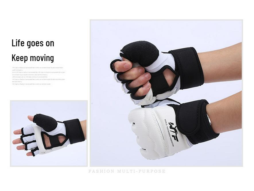 Echipament de Box și Taekwondo pentru Copii: Protecție pentru cap, Mănuși cu degete pe jumătate, Protecții pentru picioare pentru siguranța la antrenament