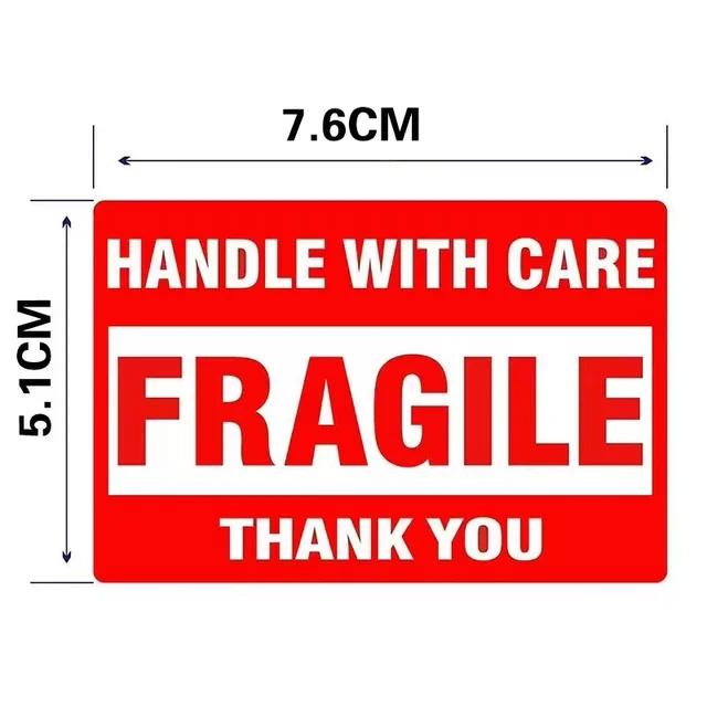 New 100PCS Fragile Stickers The Goods Please Handle With Care Warning Labels DIY Supplies
