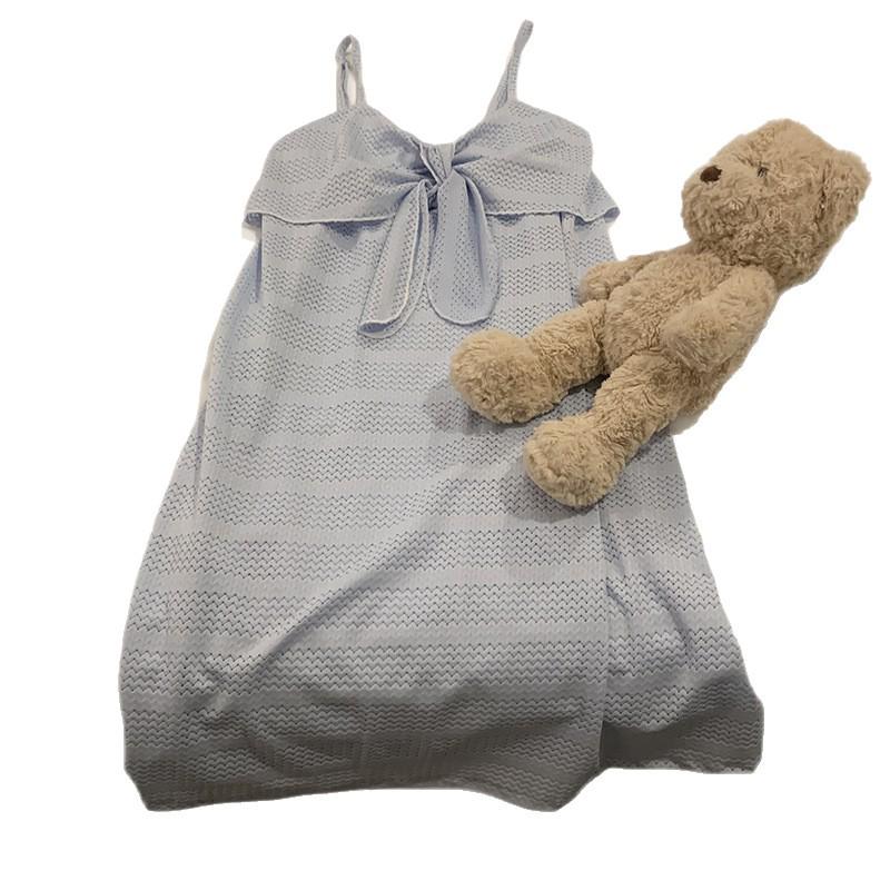 2026 Summer Women's Sweet Imitation Cotton Jacquard Camisole Nightgown Dress