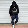 Megalodon Vintage Distressed Cotton Hoodie - Trendy High Street Style, Casual Loose Fit