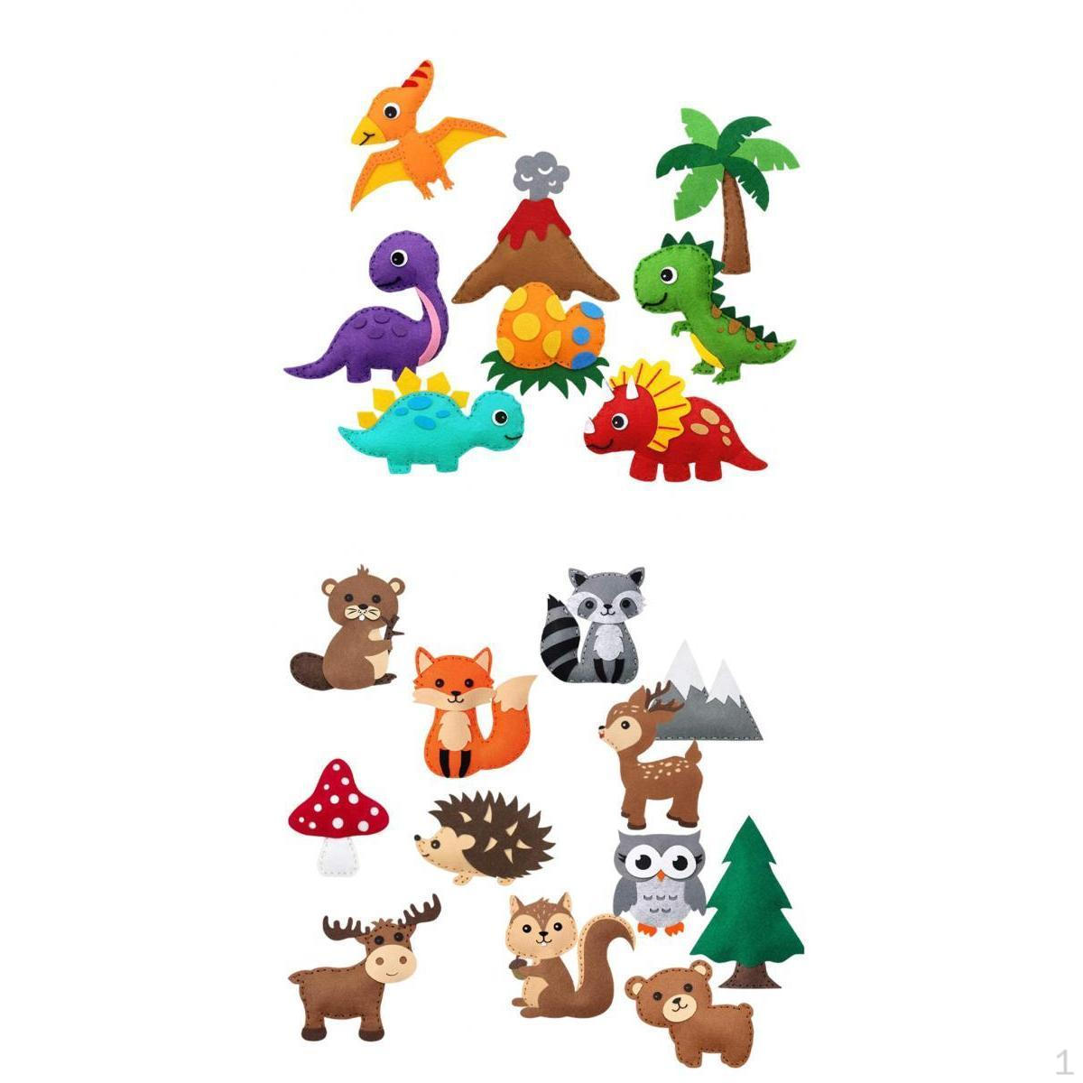 

2× Набор Сделай сам Мягкая игрушка Фетр Для начинающих Девочки И