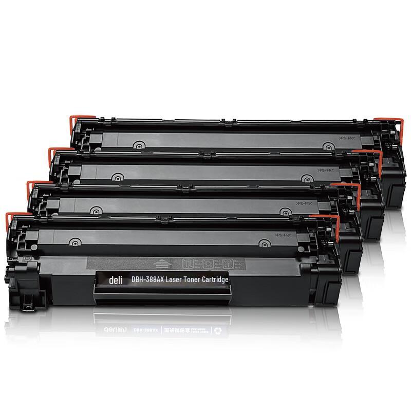 Deli DBH-388AX4 Compatible 88A High-Capacity Toner Cartridge 4-Pack for HP Printers