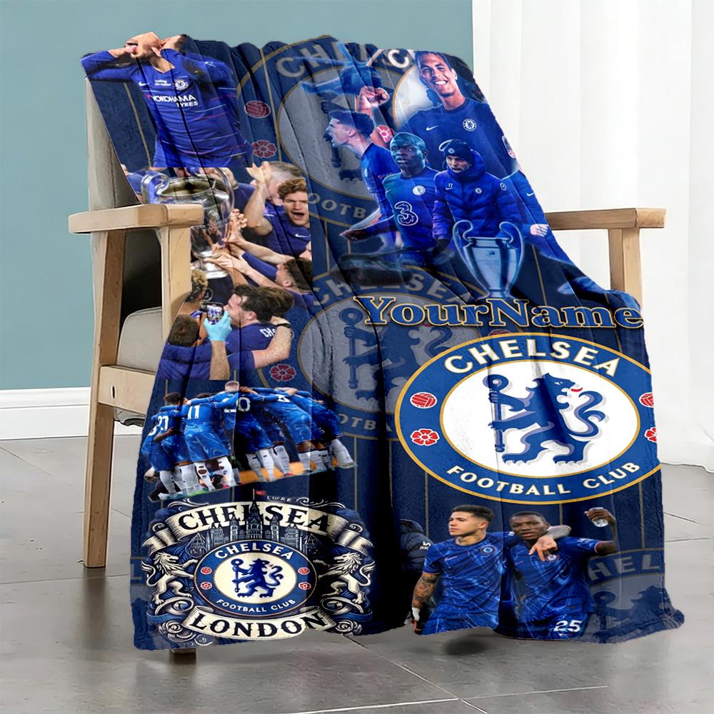 Chelsea Customize Your Name Blanket Gift Customizable Blanket Ultra-Soft Great for Office Seaside Bedding Picnics Four Seasons Multipurpose