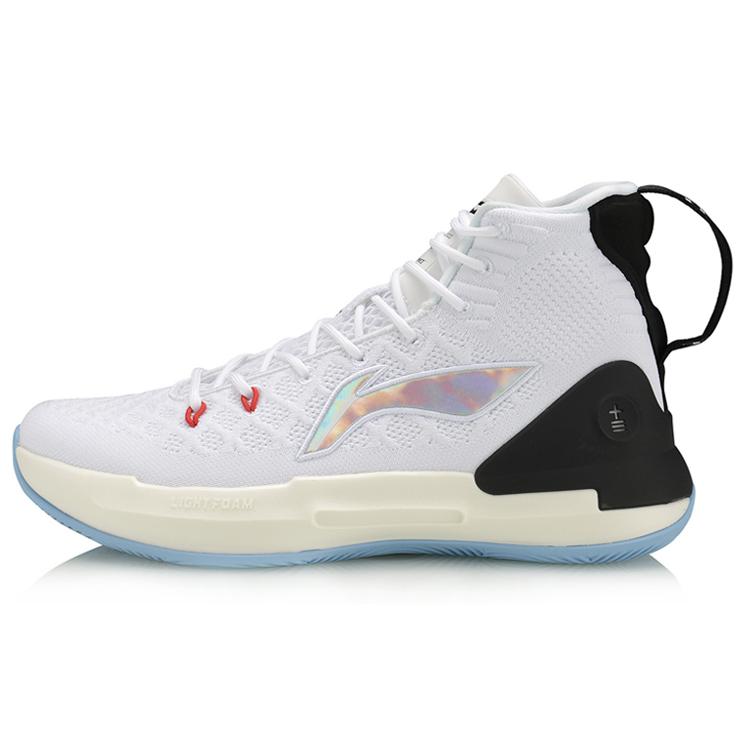 

Li Ning YuShuai 13 Fabric Slip Resistant Abrasion Resistant Slip Resistant Abrasion Resistant High top Light Foam ABAP075-1 41.5