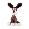 Fogman Chew Toy Plush Toy with Sound Tooth Brushing Dog Stress Relief Large Dog (brown)