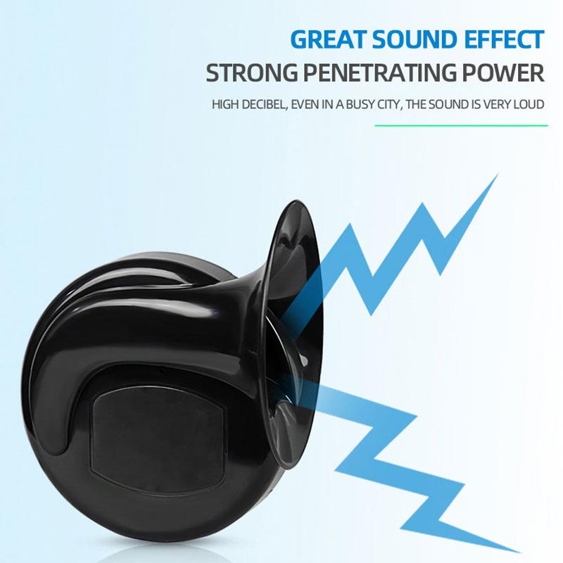 300Db 510Hz Motorcycle Horn Snail Style Horn Speaker 12V Supersound Boat Train Horn Signal Horn Compressor Universal Waterproof