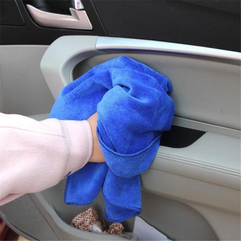 1pcs/2pcs Thicken 30*70cm Blue Absorbent Wash Cloth Car Auto Care Microfiber Cleaning Towels Cloths