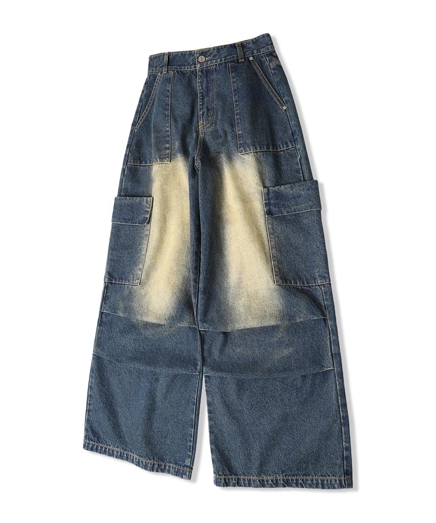 ZENDUST Var Pocket Wide Denim Pants Indigo