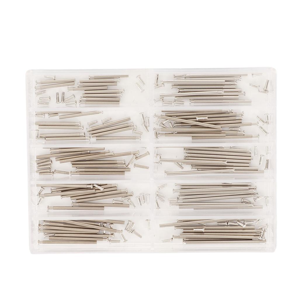 Watch Band Clasp Tube Friction Pin Stainless Steel Pressure Bars Pins Rivet Ends Repairing Accessory
