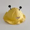Cute Cartoon Baby Bucket Hat Summer Wide-brim Fisherman Cap for Toddler Boy Girl Solid Color Kawaii Kids Panama Sun Hats