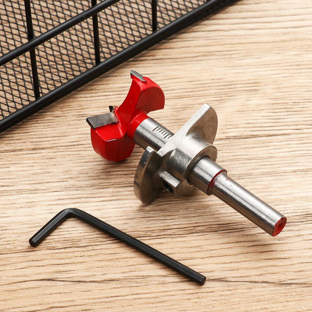Door Hole Opener Woodworking Tools Hinge Hole Drilling Drill Bits Guide Locator Hinge Drilling Jig