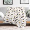 Ants Carrying Snacks Throw Blanket Machine Washable Soft Warm Blanket