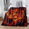 Multiple Sizes Classic Fire Game Dice Print Blanket Warm Soft for Children Adults Luxury Gifts Home Sofa Travel Camping